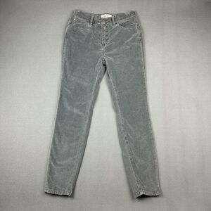 We the Free Sun Chaser Corduroy Pants Womens 26 Gray Skinny Ankle Stretch